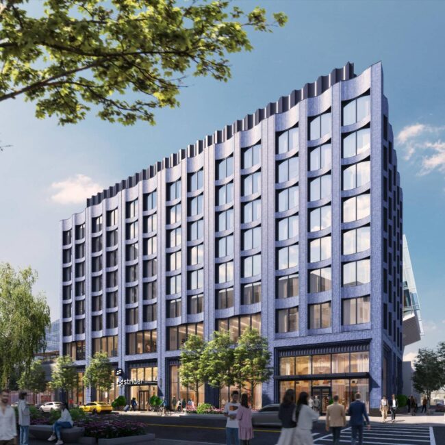 Illustration depiction of Hotel building.